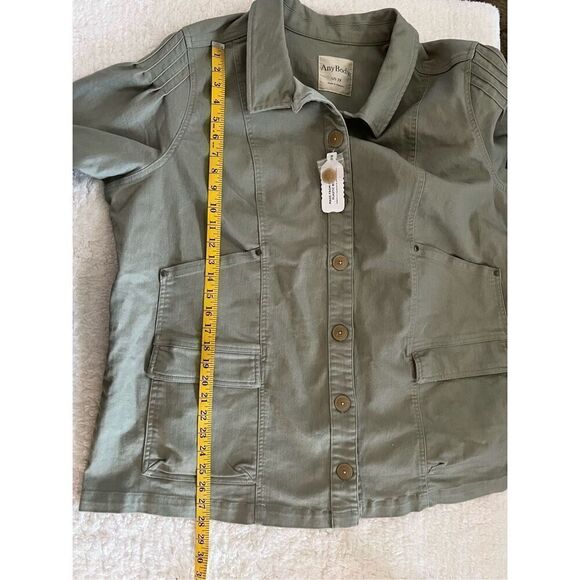 AnyBody Stretch Twill Utility Jacket with Pockets (2X) - Picture 5 of 5